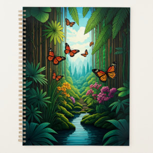 Butterflies in a Lush Jungle Planner