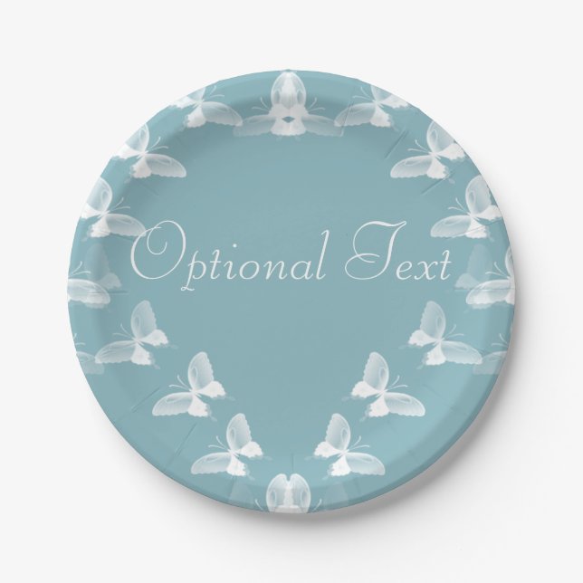 Butterflies in Flight Paper Plate (Front)