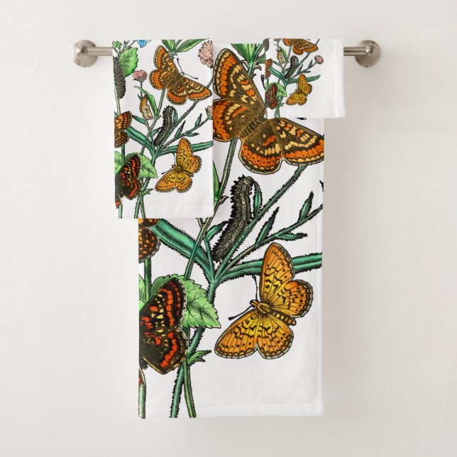 BUTTERFLIES IN NATURE BATH TOWEL SET (Insitu)