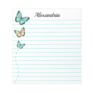 Butterflies in Pastel Notepad