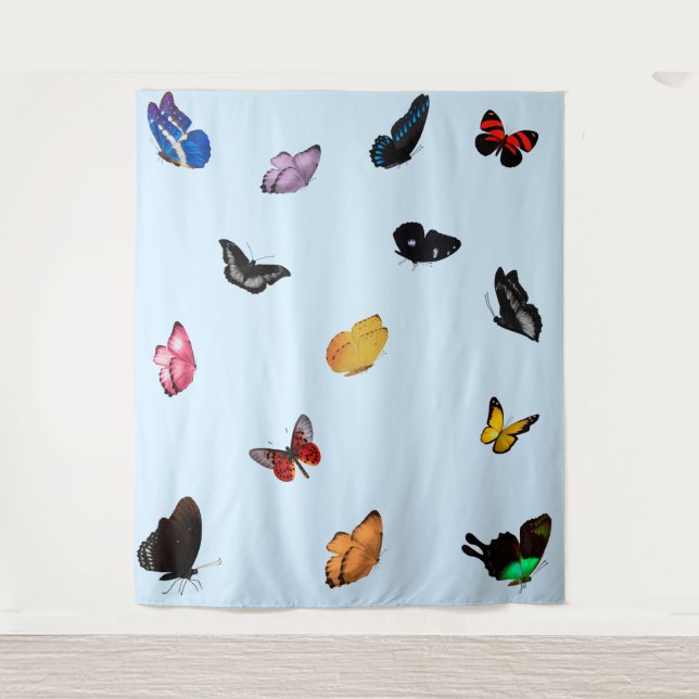 Butterflies in Sky Tapestry (Front)