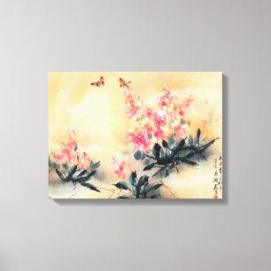 Butterflies in Spring Canvas Print