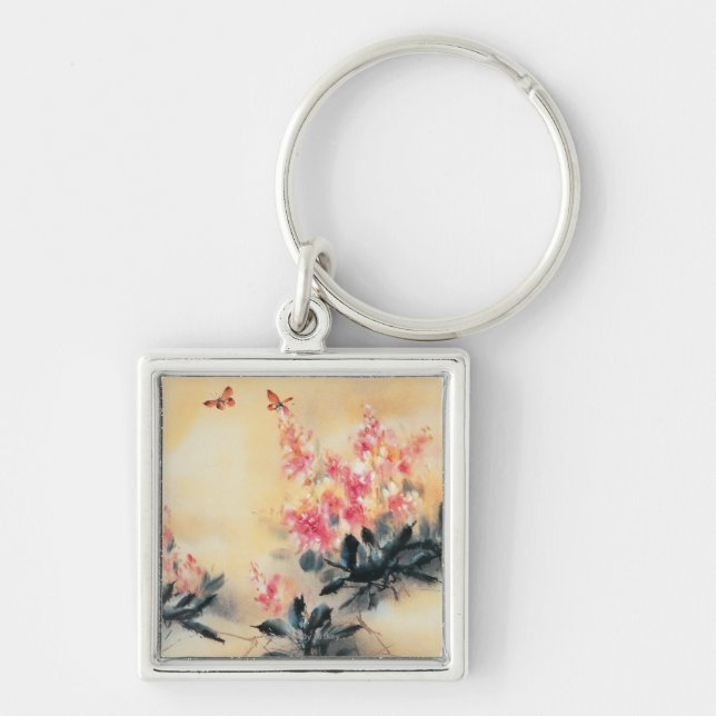 Butterflies in Spring Key Ring (Front)