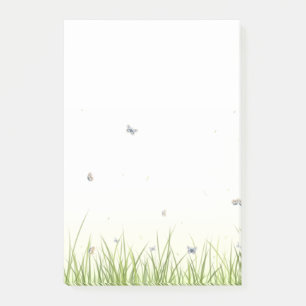 Butterflies in the Grass Pretty Garden Scene Post-it Notes