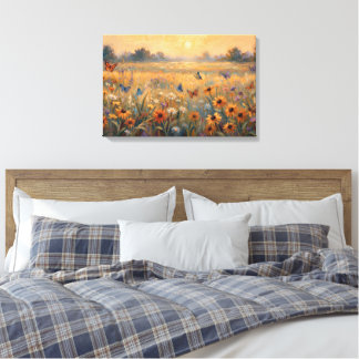 Butterflies in the Meadow Canvas Print