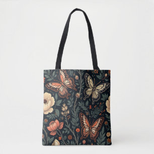 Butterflies in the Midnight Garden Tote Bag