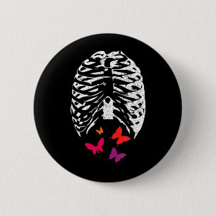 Butterflies In The Stomach Halloween 6 Cm Round Badge