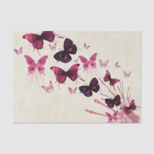 Butterflies in Watercolor Tissue Paper