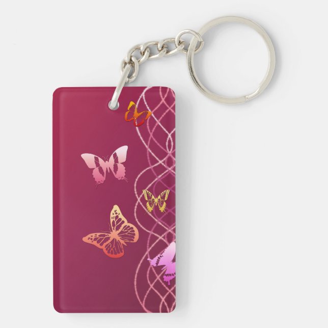 Butterflies Key Ring (Back)
