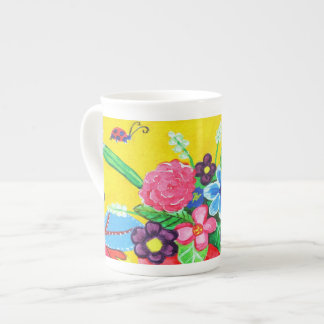 Butterflies & Ladybugs Bone China Mug