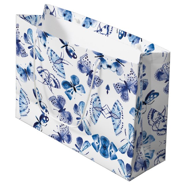 Butterflies Large Gift Bag (Front Angled)