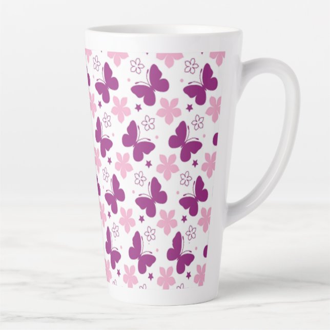 Butterflies Latte Mug (Right)