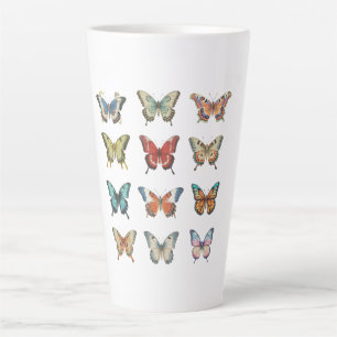 Butterflies Latte Mug Cute Nature Lover Gift