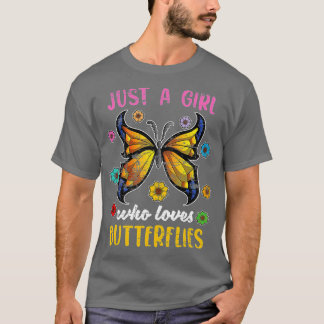Butterflies Lover Nature Animal Girls Women Insect T-Shirt