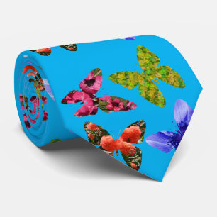 Butterflies Made From Flowers, Neck Tie