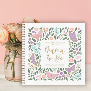 Butterflies Mama to Be Baby Shower Guest Book