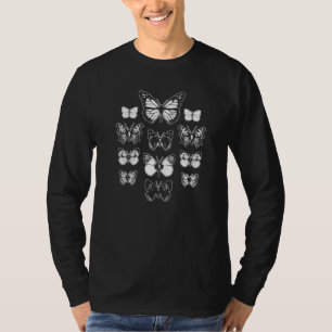 Butterflies Moths Grunge Goth Fairycore Aesthetic T-Shirt