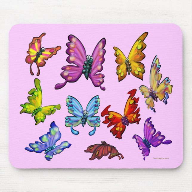 Butterflies Mouse Pad (Front)