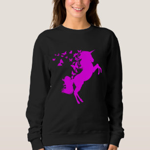 Butterflies N Unicorns Magical Fairies Sweatshirt