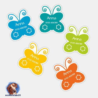 Butterflies name sticker | 9 Form - sticker