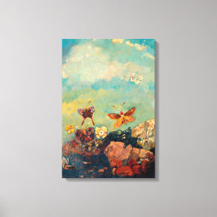 Butterflies   Odilon Redon Canvas Print