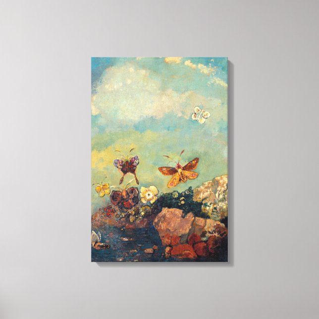 Butterflies | Odilon Redon Canvas Print (Front)
