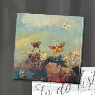 Butterflies   Odilon Redon Magnet