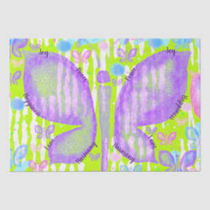 Butterflies of Love Joy Peace Happiness Harmony  Tissue Paper