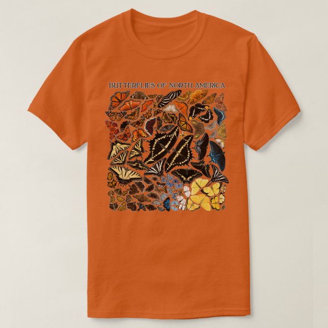 Butterflies of North America T-Shirt (Design Front)