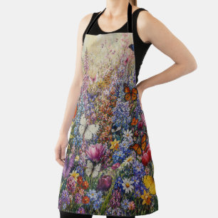 Butterflies of Paradise – A Colourful Wildflower  Apron