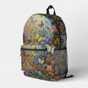 Butterflies of Paradise – A Colourful Wildflower Printed Backpack