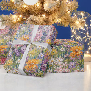 Butterflies of Paradise – A Colourful Wildflower  Wrapping Paper