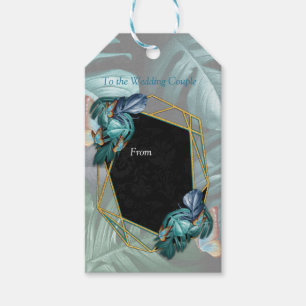 Butterflies of Paradise/Tropical Turquoise Splash Gift Tags