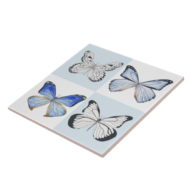 Butterflies on a Ceramic Tile ( 3 ) (Side)