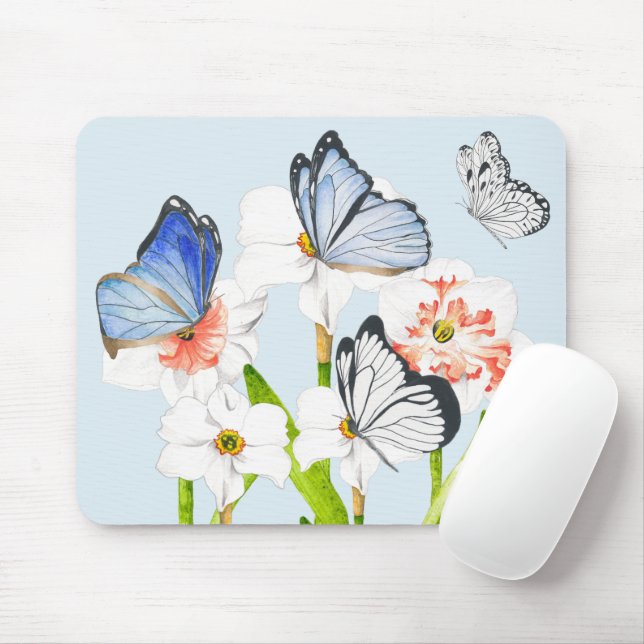 Butterflies on a Mouse Pad (B) (With Mouse)