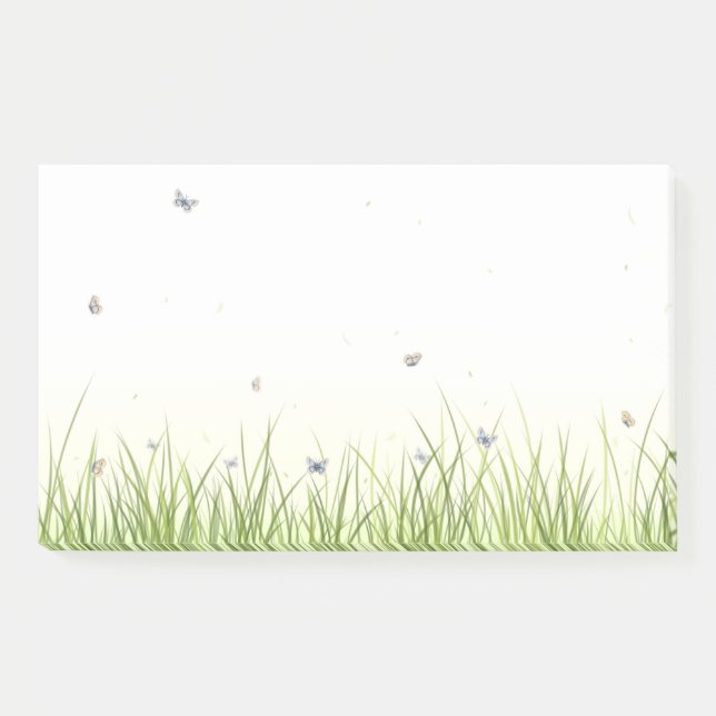 Butterflies on a Sunny Day Pretty Post-it Notes (Front)