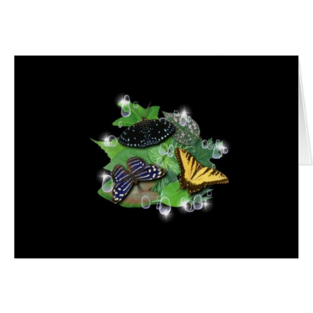 Butterflies on Leaves (Front Horizontal)