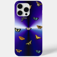Butterflies on purple rainbow