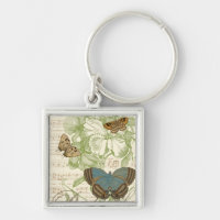 Butterflies on Sheet Music with Floral Design
