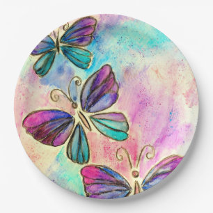 Butterflies Paper Plates