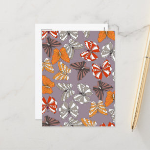 Butterflies Pattern Holiday Postcard