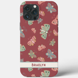 Butterflies Pattern Pretty Custom Fun Inspirivity iPhone 13 Pro Max Case