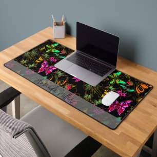 Butterflies personalised desk mat
