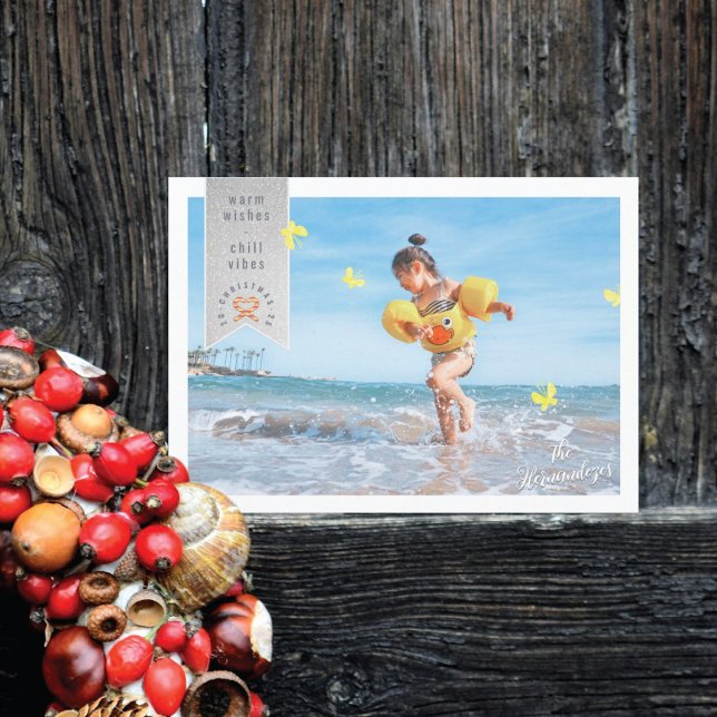 Butterflies Photo Christmas Card (Creator Uploaded)