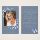 Butterflies Photo Funeral Memorial Prayer Card