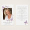 Butterflies Photo Funeral Memorial Prayer Card