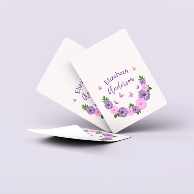 Butterflies Pink and Purple Playing Cards (Creator Uploaded)