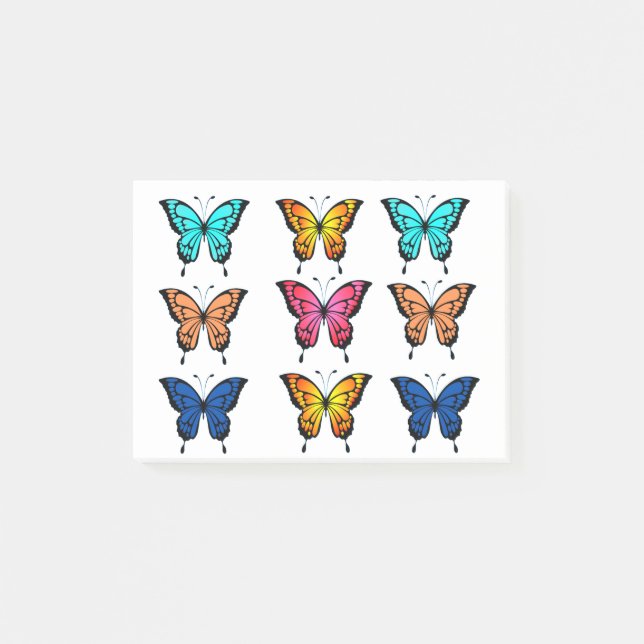 butterflies post-it notes (Front)
