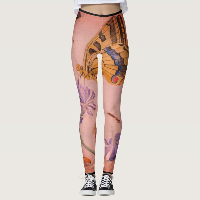 BUTTERFLIES PRINTED Leggings (Front)