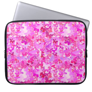 Butterflies, purple, lavender, pink laptop sleeve
